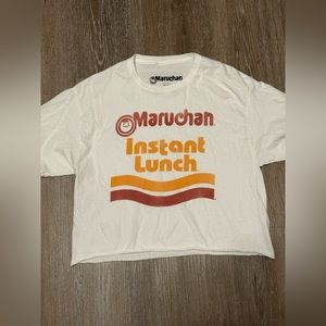 Maruchan Ramen Graphic Tee cropped (men’s medium)